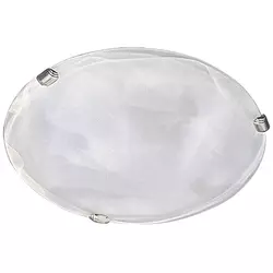 Rabalux Alabastro plafonjeraD30 E27 60W bela/hrom