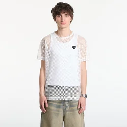 Majice Comme des Garçons PLAY T-Shirt Red Emblem White XS