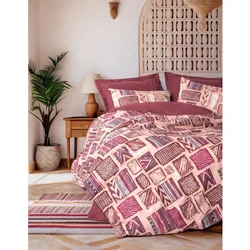 Estilio - Set posteljine Claret Red Ranforce Super King