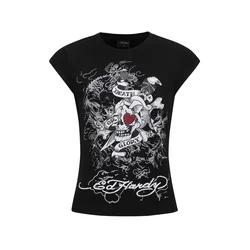Ed Hardy Majica črna/bela