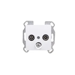 Lumina RTV-SAT antenska vtičnica standardna bela WL3110