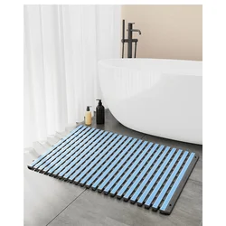 Farleenhomes Prostirka za kupatilo, 50x83cm, Svetloplava