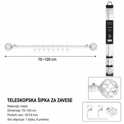 KMT Šipka za zavese