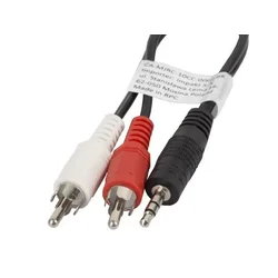 Lanberg stereo minijack avdio kabel - 2x Chinch M/M 2 m