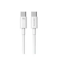 WEKOME WDC-182 Kabl 3.1 USB tip C M/M 1m, za Superbrzo punjenje 100W/480Mbps, beli