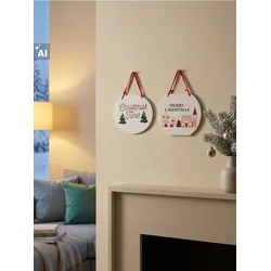 Sinsay - Set božićnih visećih dekoracija sa natpisima 2 pack - šareno