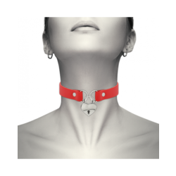 Choker Coquette Keys Heart rdeč