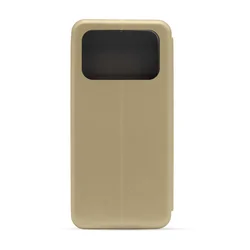 Maska za telefon ROYAL FLIP COVER za Xiaomi Poco C40, Zlatna