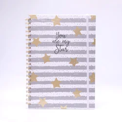 Be Cool notes sa zvezdicama sivi A4