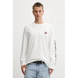 Bombažna majica z dolgimi rokavi Tommy Jeans