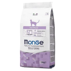 Monge Hrana za setrilisane mačke Natural Sterilised, Piletina - 1.5 kg
