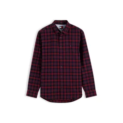 Tommy Jeans Srajca modra/rdeča/črna