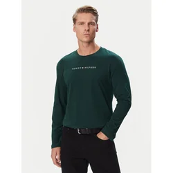 Tommy Hilfiger Majica z dolgimi rokavi UM0UM04014 Zelena Regular Fit