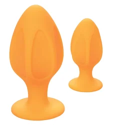Cal Exotics – Cheeky Butt Plug Set, 2 kosa - Oranžna