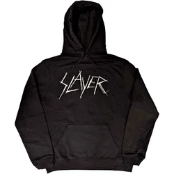 Slayer Scratchy Logo Black L Kapuco