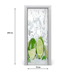 tulup.si Samolepilni tapete na vratih Lime 75x205 cm