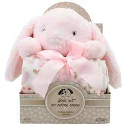 Sweet Dreams ćebe i igračka roze zeka YD533710