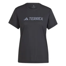 Adidas W MT LOG TECH T, ženska majica za planinarenje, crna KPI80