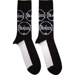 The Beatles Nogavice Drum Logo Repeat Black 36-40
