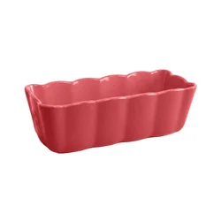 Sponge cake baking dish, ceramics, 24.5x11cm/1.1L, Madeleine, Rose C
