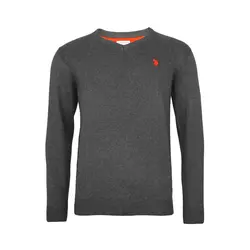U.S. POLO ASSN. Pulover  antracit / oranžno rdeča