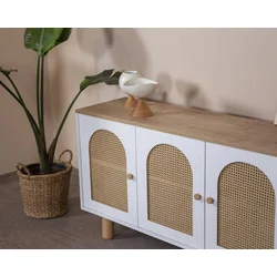 Hanah Home Konzola Bohem, 80x180x41 cm, Bela-hrast
