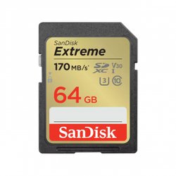 SanDisk Extreme/SDXC/64GB/170MBps/UHS-I U3/razred 10