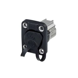 Neutrik NE8FDX-Y6-W D-shape CAT6A panel connector