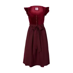 MARJO Dirndl Hochwinkel vinsko rdeča