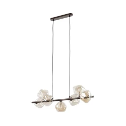 Luster na sajli LAVA 7xG9/8W/230V bronza/dimljeno bež