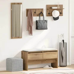 Set namještaja za predsoblje 4 pcs Umjetnička hrastovina