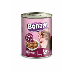 Bonami konzerva za mačke, divljač, perad, mrkva, 24 x 415 g