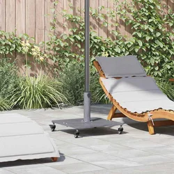 Baza za suncobran Tamno siva drvena izgled 45 x 45 x 31,5 cm