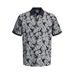 JACK & JONES Muška polo majica 12272985, Crno-bež