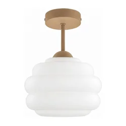 BRILAGI - LED plafonski luster RETRO GLASS 1xE27/60W/230V O 20 cm bež/bela