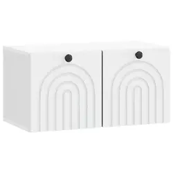 TV ormar za zid Bijela 59,5 x 31 x 30 cm Konstruirano drvo