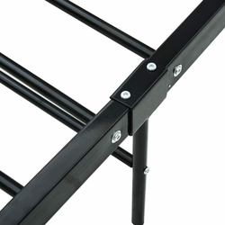 Okvir za krevet crni metalni 200 x 200 cm