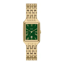 FOSSIL Analogna ura RAQUEL  zlata / smaragd