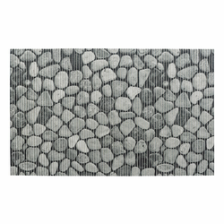 Siva plastična kopalniška preproga 50x80 cm Sassi – Wenko