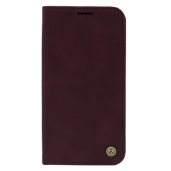 Maska za telefon LEATHER RETRO FLIP za Iphone 13, Bordo