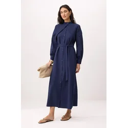 Trendyol Modest Ženska haljina Tctss26Eb00123, Tamnoplava