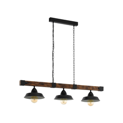 Eglo 49685 - Luster na lancu OLDBURY 3xE27/60W/230V