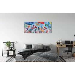 tulup.si Slika na platnu Veliko zastav 140x70 cm