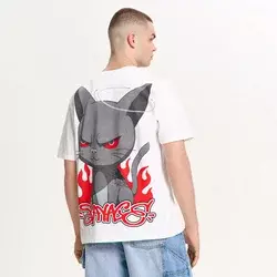 Cropp - Bela majica s printom - white