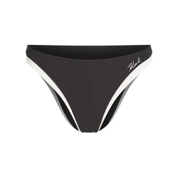 Karl Lagerfeld Bikini hlačke črna/off-bela