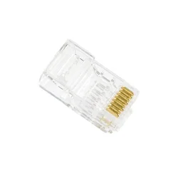 Konektor RJ45 sa pozlaćenim pinovima (3 zuba) UTP cat.6 - 100 kom. ( RJ45-011 )
