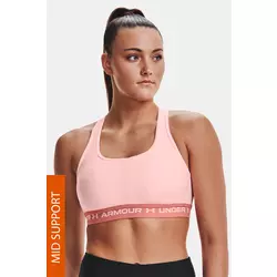 Under Armour CROSSBACK MID BRA, ženski top, pink 1361034