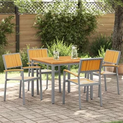 Stolica koja se može slagati 4 pcs Smeđa 56 x 57 x 87 cm