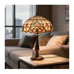 Brilagi - Tiffany vitražna stona lampa MIRABELLA 2xE27/60W/230V