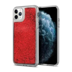 Futrola s tekućim šljokicama za Samsung Galaxy A73 - Crvena KP17861